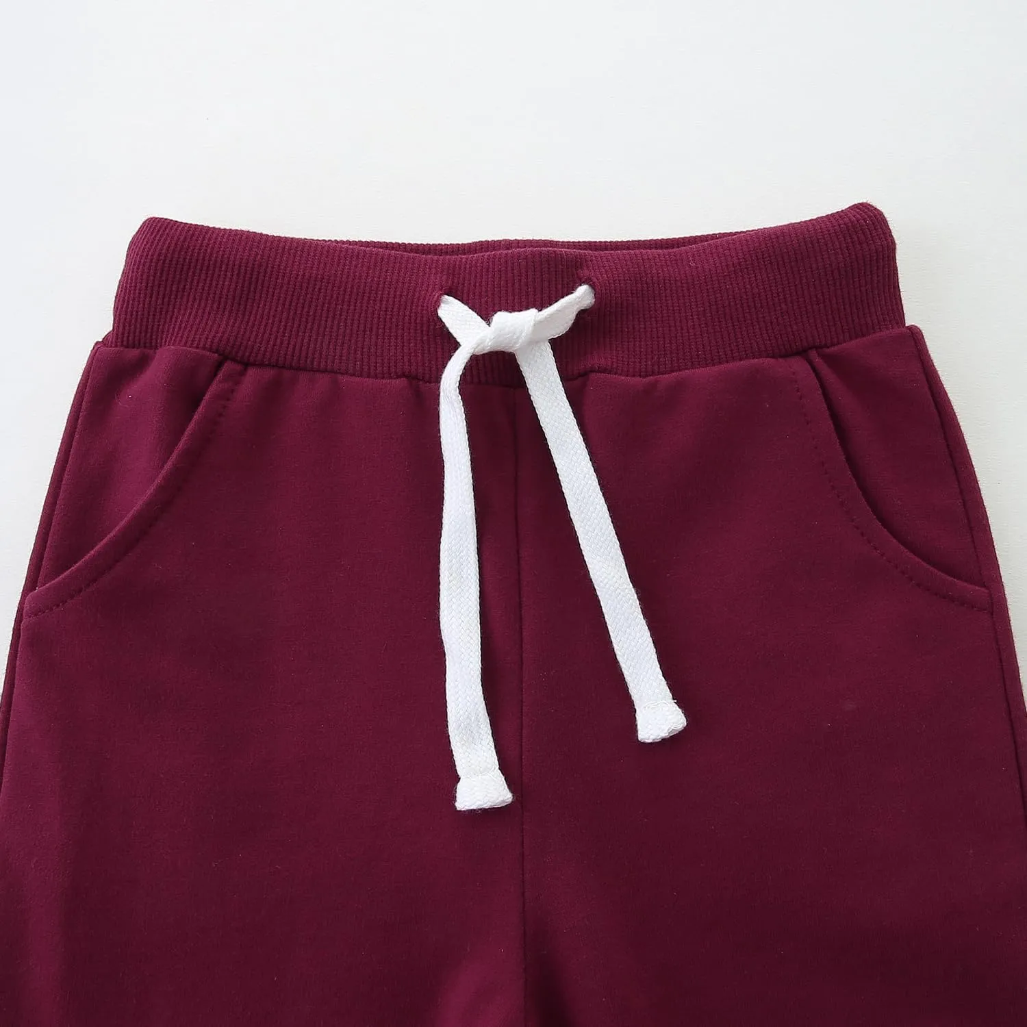 4 Pack Toddler and Kids Boys Sweatpants Joggers Cotton Active Soft Joggers Pants with Functional Drawstring 2-14Y