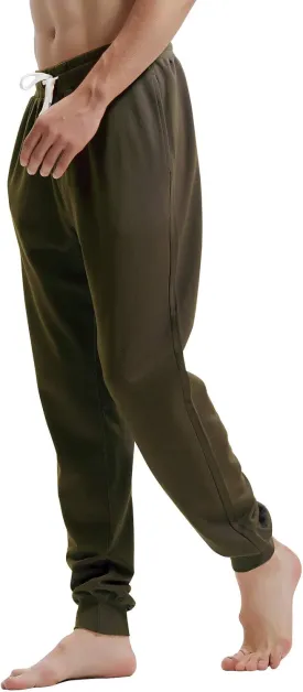 AMY COULEE Men's Casual Joggers Cotton Sweatpants Workout Athletic Pants with Pockets Drawstring Gym Running Pants