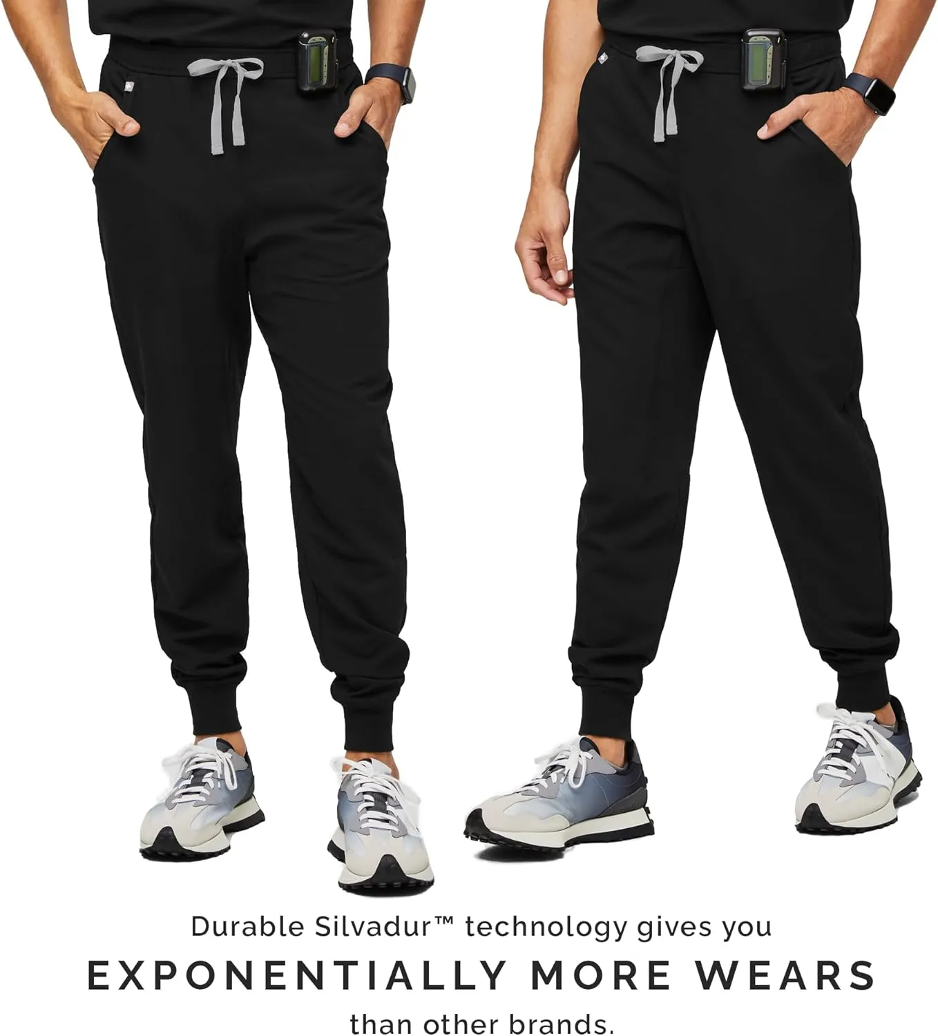 FIGS Tansen Jogger Scrub Pants for Men  Slim Fit, 5 Pockets, 4-Way Stretch, Anti-Wrinkle Mens Scrub Pants