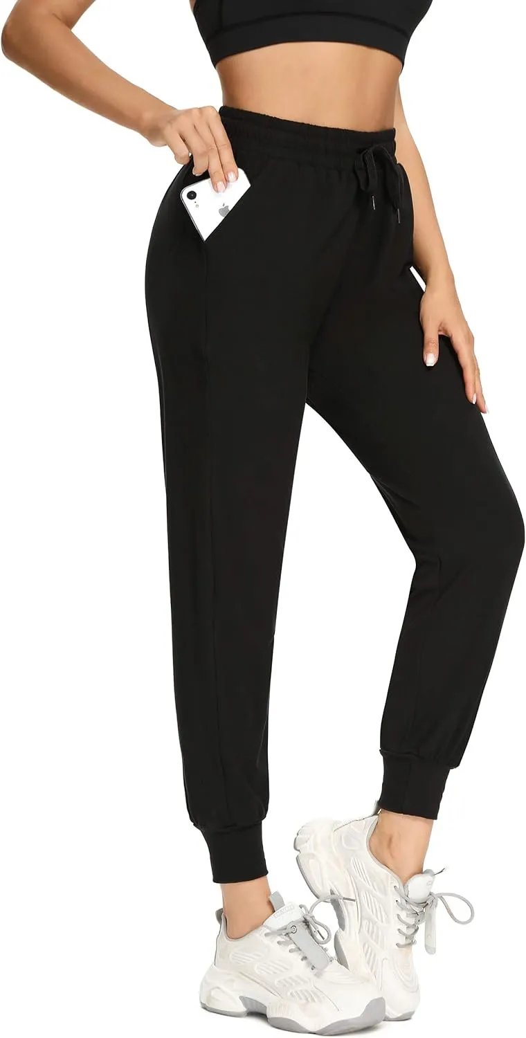 FULLSOFT Sweatpants for Women with Pockets-Womens Joggers Yoga Lounge Pants Relaxed-fit Leggings for Cycling Workout Running