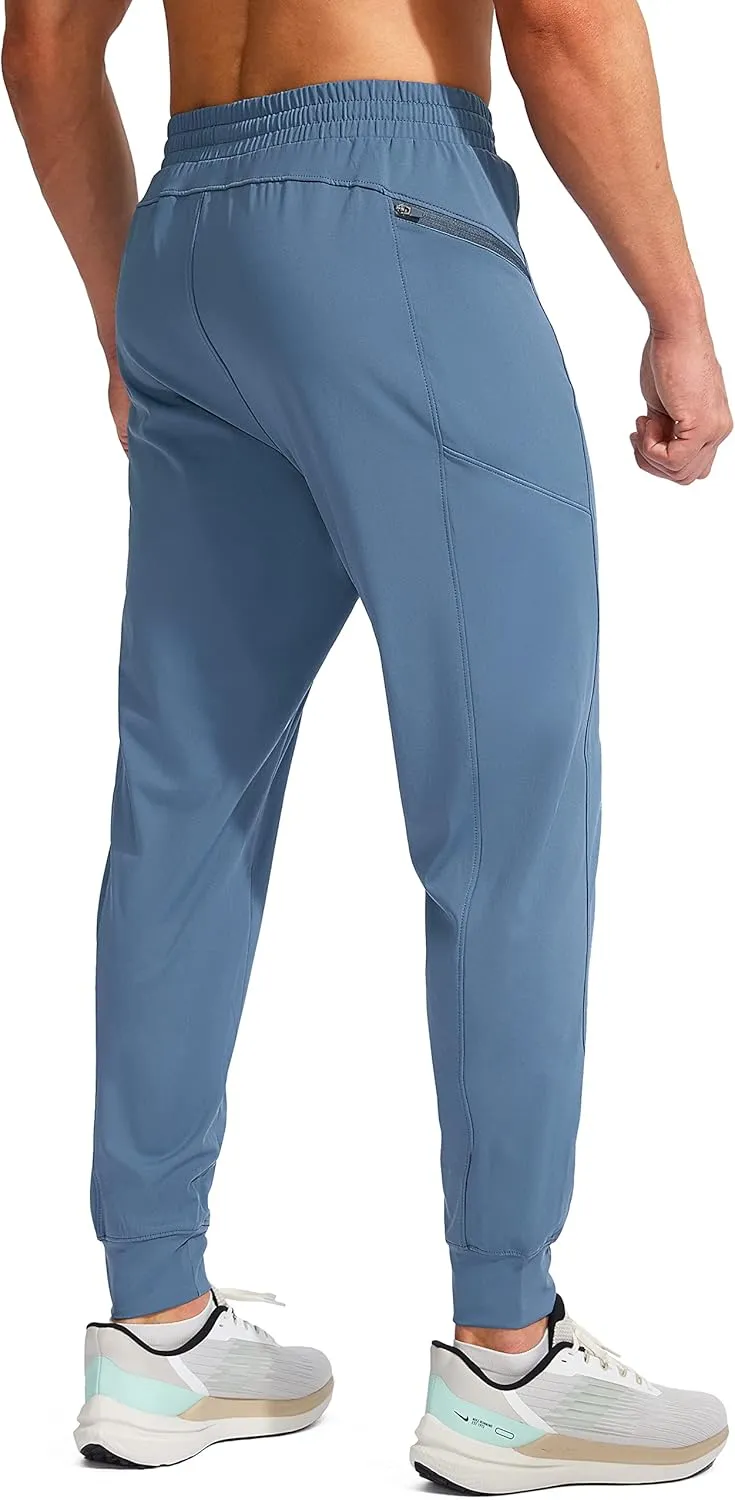 G Gradual Men's Joggers Pants with Zipper Pockets Stretch Athletic Sweatpants for Men Workout Jogging Running