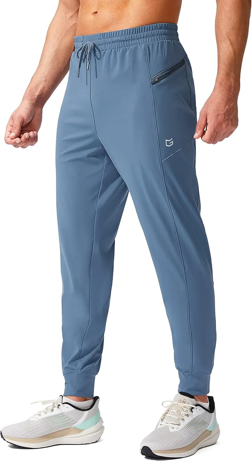 G Gradual Men's Joggers Pants with Zipper Pockets Stretch Athletic Sweatpants for Men Workout Jogging Running