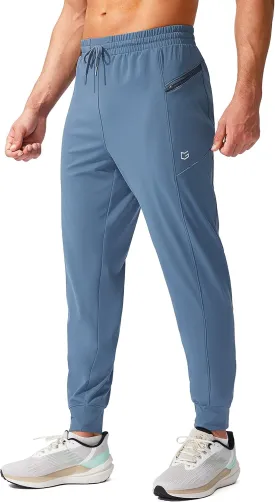G Gradual Men's Joggers Pants with Zipper Pockets Stretch Athletic Sweatpants for Men Workout Jogging Running