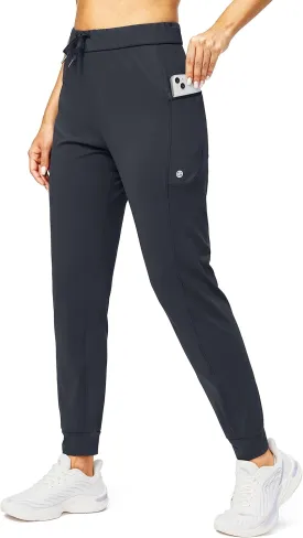 G Gradual Women's Joggers Pants with Zipper Pockets Stretch Tapered Athletic Joggers for Women Lounge, Jogging, Workout