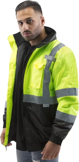 JORESTECH High Visibility Waterproof Bomber Jacket ANSI/ISEA 107-2015 Class 3 Level 2 