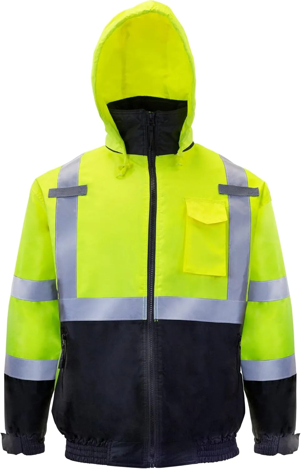 JORESTECH High Visibility Waterproof Bomber Jacket ANSI/ISEA 107-2015 Class 3 Level 2 