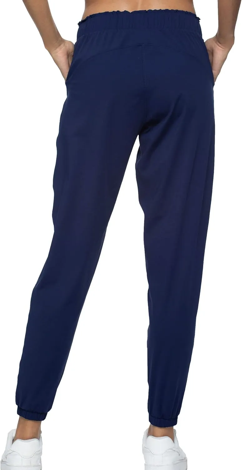 Kcutteyg Womens Joggers with Pockets, Lightweight Quick Dry Athletic Workout Soft Pants for Gym, Yoga, Running