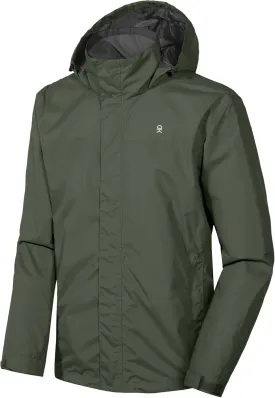 Little Donkey Andy Men's High-performance Waterproof Rain Jacket Ultra Lightweight Rain Shell for Hiking,Golf,Travel