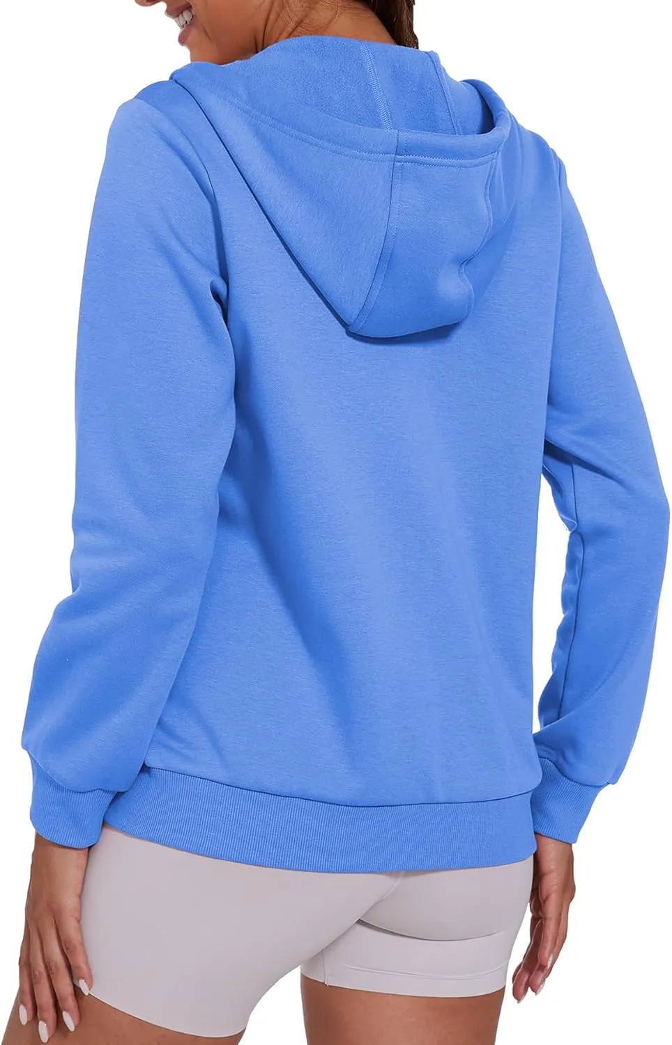 SMENG Womens Zip Up Hoodies Long Sleeve Fit Hooded Sweatshirts 2024 Casual Lightweight Jacket