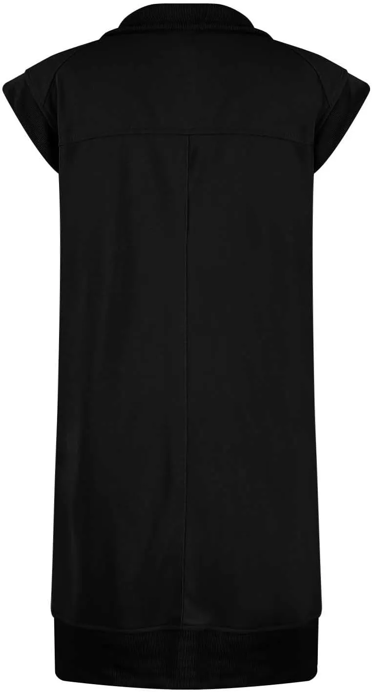 Tennis Dresses for Women 2024 Half Zip Summer Sweatshirts Plus Size Casual Solid Pullover Tees Long Tops with Pocket