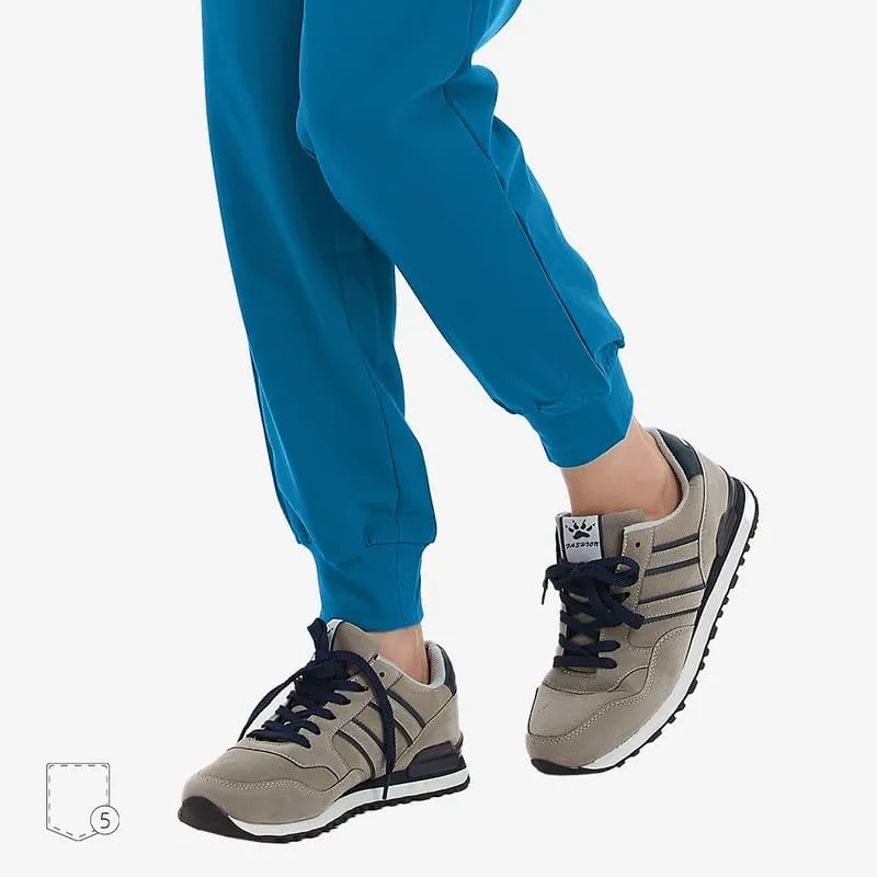 Uniforms World Avant Women's Scrubs PantSlim Jogging Pants, Yoga Waistband, 5 Pockets, Anti-Wrinkle