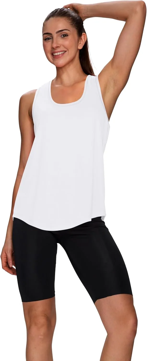 WIHOLL Workout Tops for Women Summer Athletic Tank Tops Sleeveless Shirts Beach Lightweight Gym Clothes