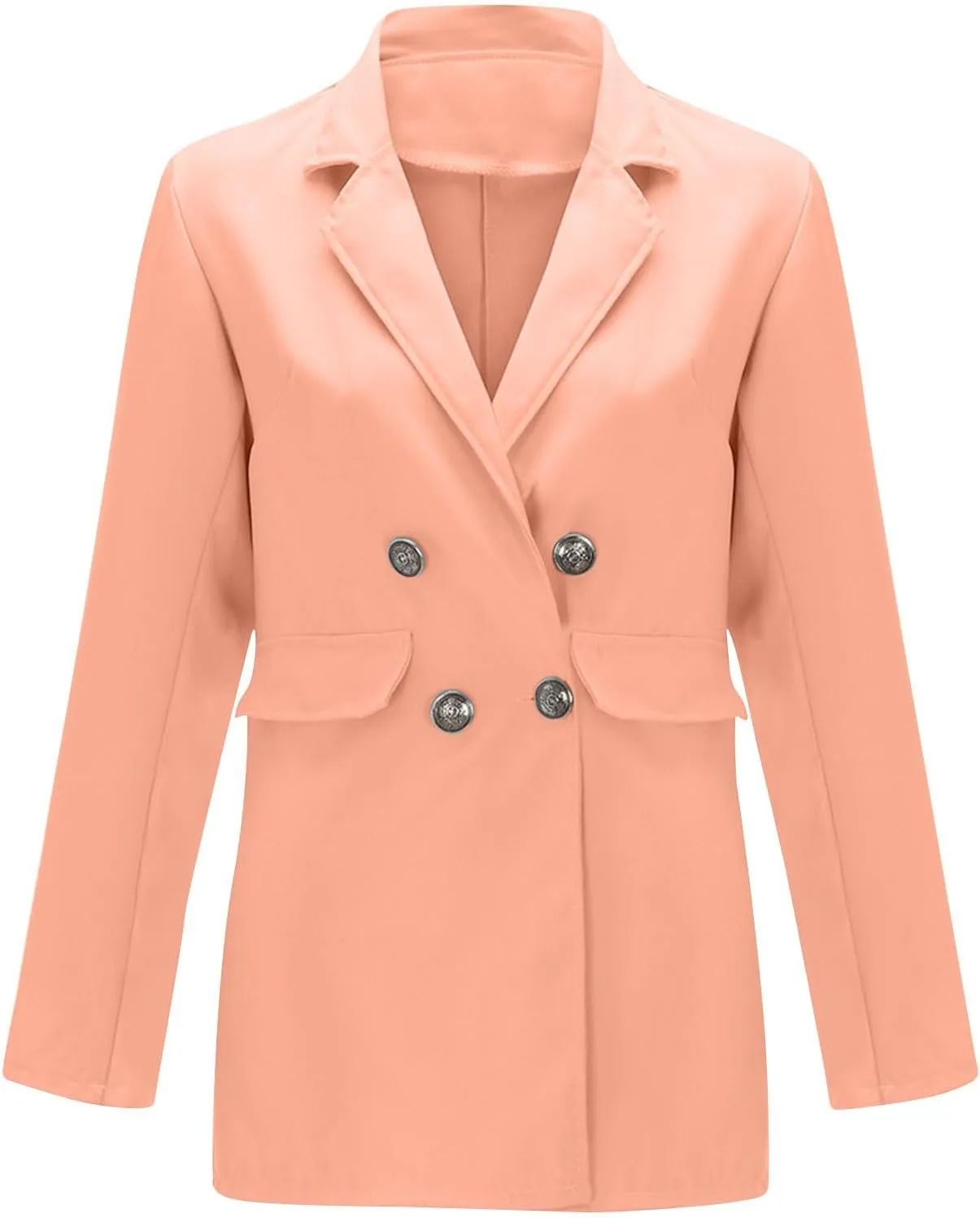 Women's Fall Casual Blazers Business Outfits Long Sleeve Notch Lapel Trendy Work Suit Office Blazer Jackets Outerwear
