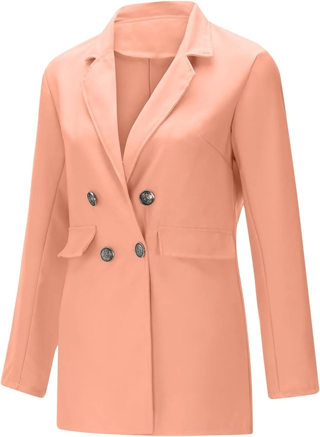 Women's Fall Casual Blazers Business Outfits Long Sleeve Notch Lapel Trendy Work Suit Office Blazer Jackets Outerwear